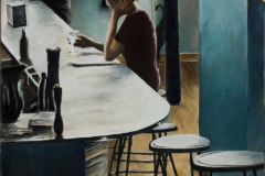 SOLD: Lonely Martini 10 ⅞" x 14" - $1,600