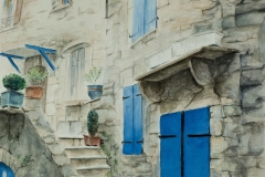 France Original is watercolor.10 ½” x 15 ⅛” with 3” border - $250