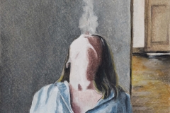 Finally Alone 6 ⅞" x 9 ¾" - $750